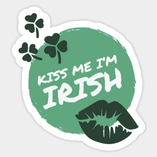 Kiss me I'm Irish Sticker